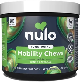 Nulo Functional Mobility Beef Flavored Soft Chews Joint Supplement for Dogs 90 chews