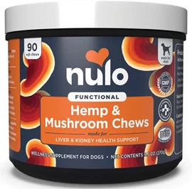 Nulo Functional Hemp Seed & Reishi Mushroom Dog Supplement for Dogs 90 chews