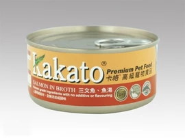 KAKATO 三文魚、魚湯罐頭 70克