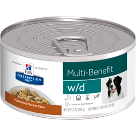 希爾思處方食品犬用 w/d 雞肉蔬菜燉肉罐頭 5.5安士