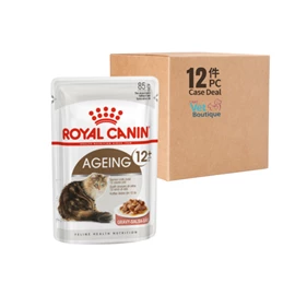 ROYAL CANIN 12歲以上老年貓配方(肉汁) 85克  (1X12)