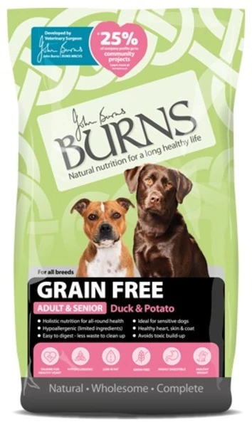 BURNS FREE FROM RANGE DUCK POTATO 2kg CityU Vet Boutique Veterinarian Recommended