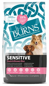 BURNS SENSITIVE - DUCK & BROWN RICE