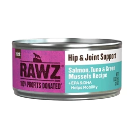 RAWZ Hip & Joint Support Salmon, Tuna & Green Mussels Cat Food 155g