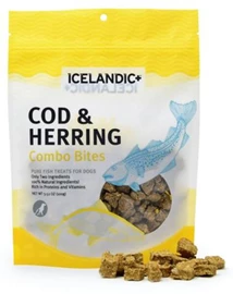 ICELANDIC Cod & Herring Combo Bites Fish Dog Treat 3.52oz
