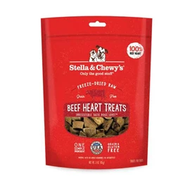 STELLA & CHEWY'S FREEZE-DRIED SINGLE INGREDIENT TREATS - BEEF HEART 3OZ 