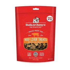 STELLA & CHEWY'S FREEZE-DRIED SINGLE INGREDIENT TREATS - BEEF LIVER 3OZ 