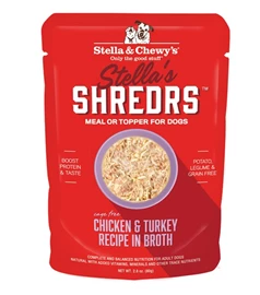 STELLA & CHEWY’S STELLA'S SHREDRS - CHICKEN & TURKEY RECIPE IN BROTH 2.8OZ