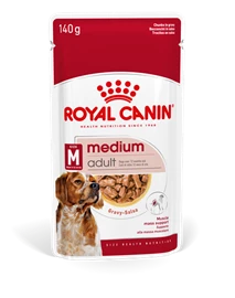 ROYAL CANIN SHN MEDIUM ADULT (CHUNKS IN GRAVY) DOG POUCH 140G 