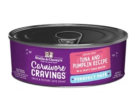 STELLA & CHEWY’S CARNIVORE CRAVINGS- PURRFECT PATE - ADULT TUNA + PUMPKIN RECIPE