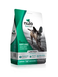 NULO  Grainfree Kibble Limited For Puppies And Adults (Akaska Pollock & Lentils Recipe)