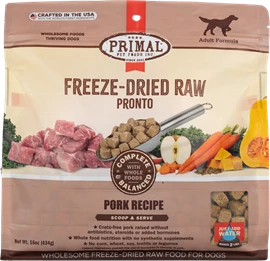 PRIMAL FREEZE-DRIED RAW PRONTO 凍乾狗糧 - 豚肉配方 16OZ