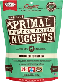 PRIMAL FREEZE-DRIED NUGGETS 凍乾狗糧 - 雞肉配方 14OZ