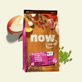 NOW FRESH TURKEY, SALMON & DUCK GRAIN-FREE DRY CAT FOOD FOR ADULT