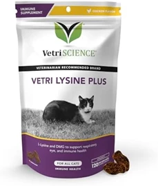 VETRISCIENCE Lysine Plus Cat 120 Bited-sized Chews