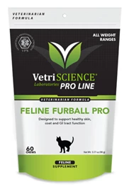 VETRISCIENCE Cat Furball Pro 60 Bite-Sized Chews
