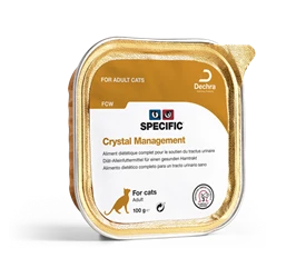 SPECIFIC WET FOOD FOR CATS FROM DECHRA – FCW CRYSTAL MANAGEMENT 100G 