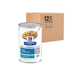 HILL'S PRESCRIPTION DIET DERM COMPLETE RICE & EGG RECIPE DOG FOOD 13OZ (1x12) 