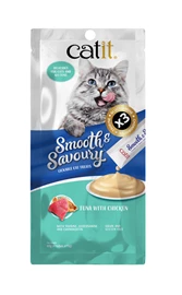 CATIT SMOOTH & SAVOURY, TUNA WITH CHICKEN (15G X 4)