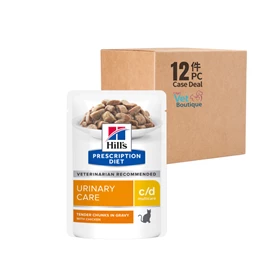 HILL'S Prescription Diet Feline c/d Chicken Pouch 85g (1x12)