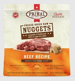 PRIMAL FREEZE-DRIED NUGGETS 凍乾狗糧 - 牛肉配方 14OZ