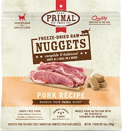 PRIMAL FREEZE-DRIED NUGGETS 凍乾貓糧 - 豚肉配方 14OZ