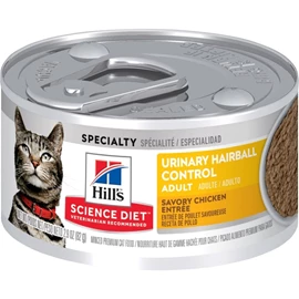 HILL'S Science Diet Feline Adult Urinary Hairball Control 2.9oz