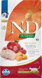 FARMINA N&D Pumpkin Neutered Grain-Free Cat Food – Quail & Pomegranate 1.5kg