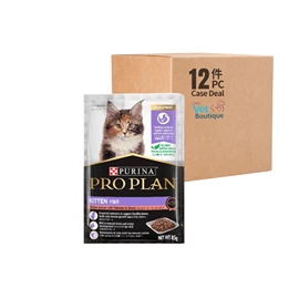 PURINA PROPLAN Kitten Cat Pouch - Salmon in Gravy Formula 85G (1x12)