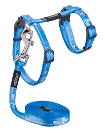 ROGZ Kiddycat Harness/Lead S - Royal Birds