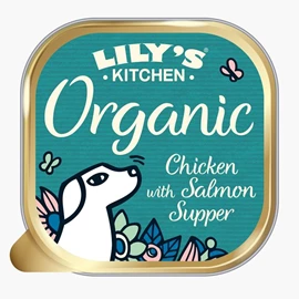 LILY'S KITCHEN 有機犬用主食罐 - 有機雞肉配三文魚特餐150g
