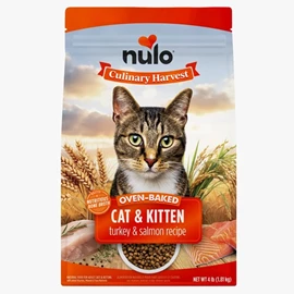 NULO CAT Culinary Harvest 烘焙乾糧 火雞、三文魚 幼及成貓配方 4磅