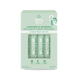 Buddy Bites Lickable Treats - Chicken & Spinach (sachet) 7 Pack 