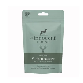 THE INNOCENT HOUND DOG Venison Sausages with chopped apple  