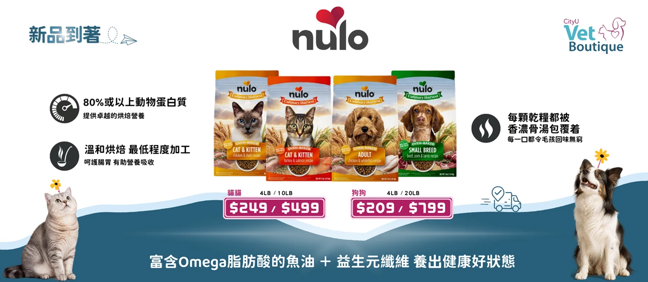 CityU Vet Boutique x Nulo new arrivals