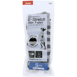 E-Stretch Dog Skin T-shirt S Navy Stripe