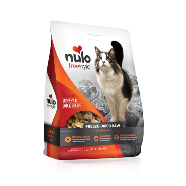Nulo Freestyle Grainfree Freezedried Raw Cat Food (Turkey & Duck Recipes) CityU Vet Boutique