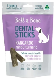 BELL & BONE Dental Sticks - Kangaroo, Mint and Turmeric - S