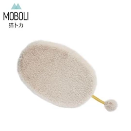 MOBOLI 貓膠囊仿兔毛窩墊 - 米白