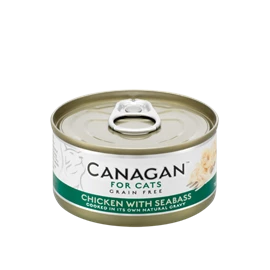 CANAGAN Grain Free Canned Food -  Chicken with Seabass For Cats 75g