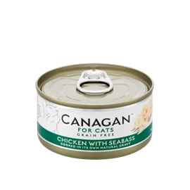 CANAGAN 原之選 貓咪主食罐 - 雞肉伴鱸魚配方 75g