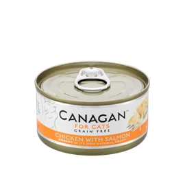 CANAGAN 原之選 貓咪主食罐 - 雞肉伴三文魚配方 75g