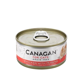 CANAGAN 原之選 貓咪主食罐 - 雞肉伴蝦配方 75g