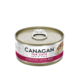 CANAGAN Grain Free Canned Food -  Chicken with Beef For Cats 75g