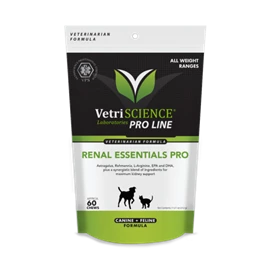 VETRISCIENCE Renal Essentials PRO 貓狗腎臟補充咀嚼肉粒 60粒