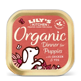 LILY'S KITCHEN ORGANIC WET FOOD FOR DOGS - Organic Dinner for Puppies 150g