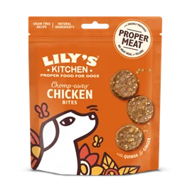 LILY'S KITCHEN TREATS FOR DOGS - Chomp-Away Chicken Bites 70g
