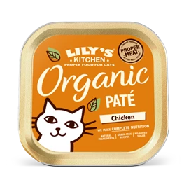 LILY'S KITCHEN ORGANIC WET FOOD FOR CATS - Organic Chicken Paté 85g