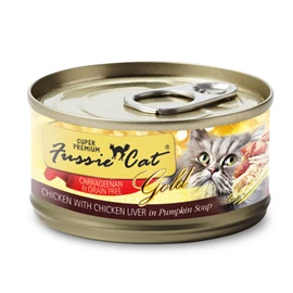 Fussie Cat Chicken with Chicken Liver in Pumpkin Soup 80g