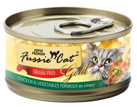 Fussie Cat Premium Chicken, Veg with Gravy 80g